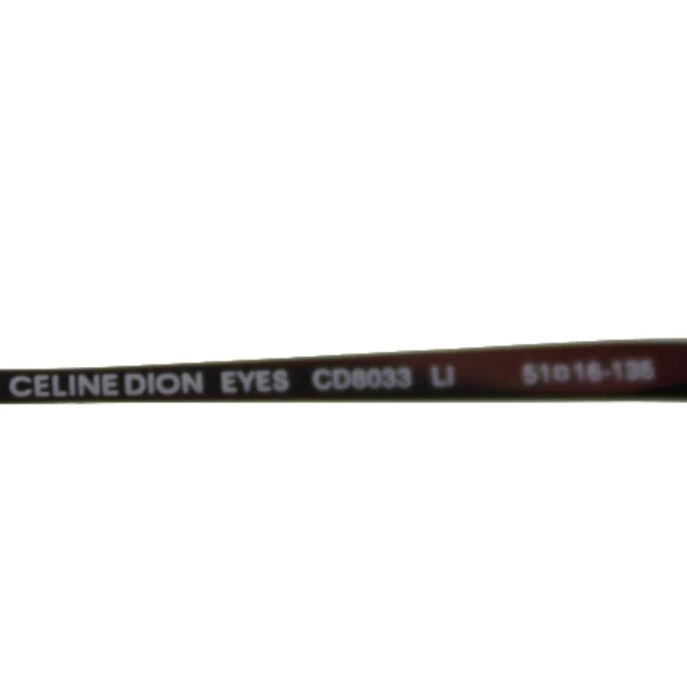 Celine Dion CD8033 Half Rim Oval Beta Bronze Gunmetal Titanium Eyeglass Frame